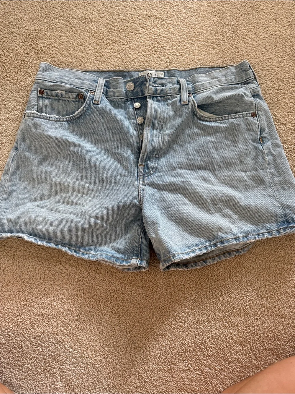 Agolde Parker Long Jean Short Twister Size 28 - Picture 10 of 13